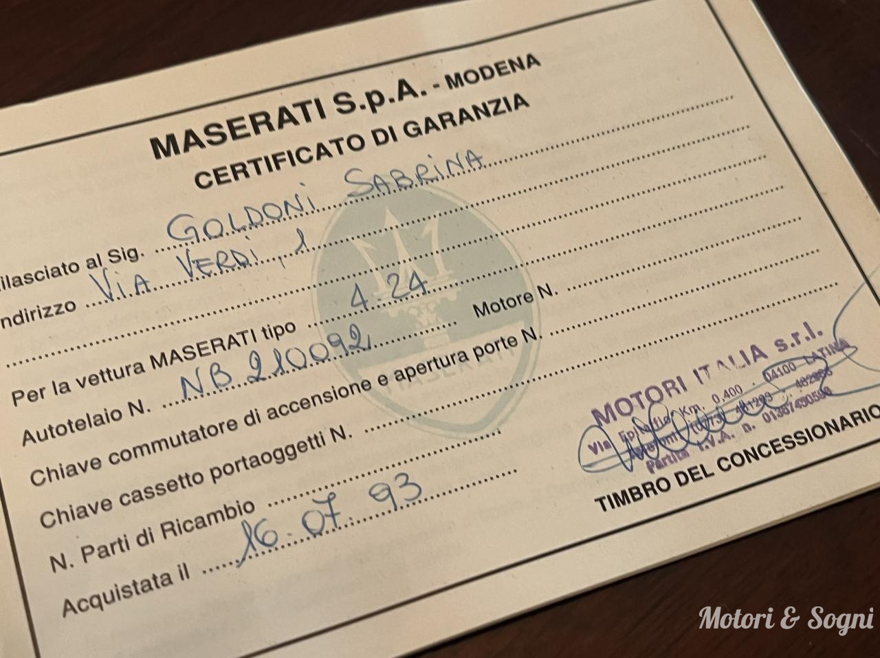 Maserati 4.24V - 29000KM